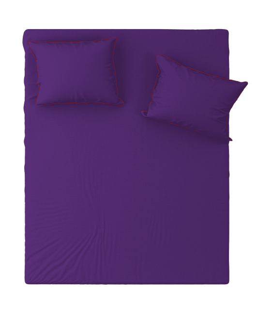 Fitted Sheet BORDERLINE: Purple