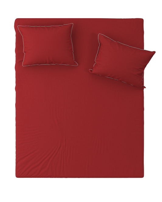 Flat Sheet BORDERLINE: Red