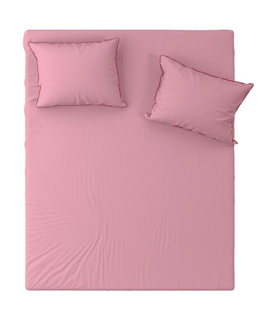 Fitted Sheet BORDERLINE: Dusty Pink
