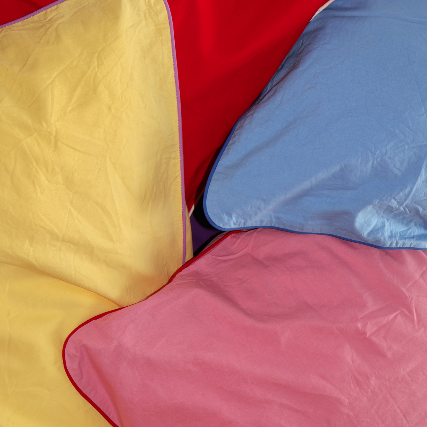 Pillowcase BORDERLINE Combo 01: Navy on Blue