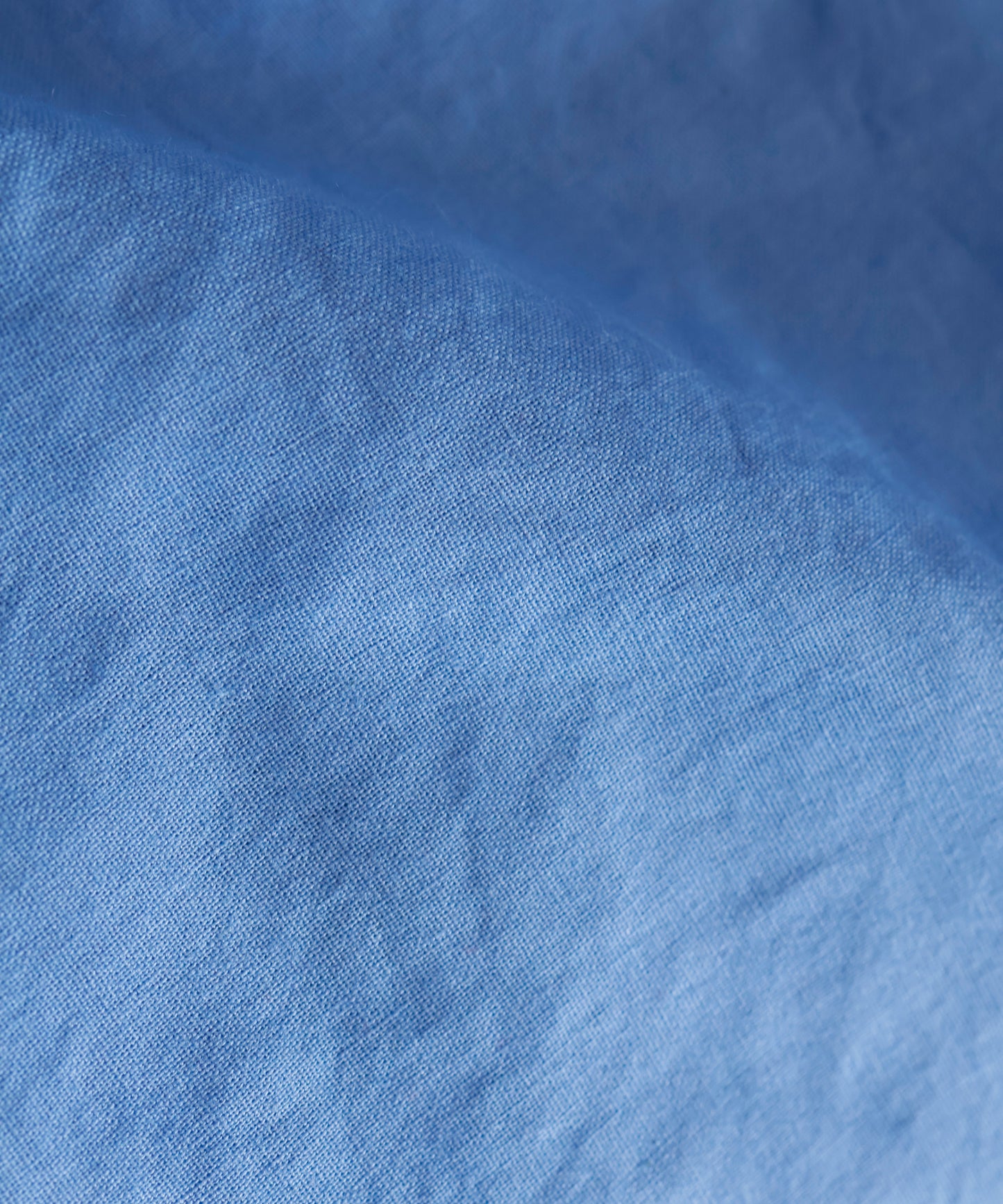 Close-up of blue fabric texture