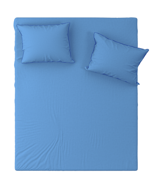 Fitted Sheet BORDERLINE: Blue