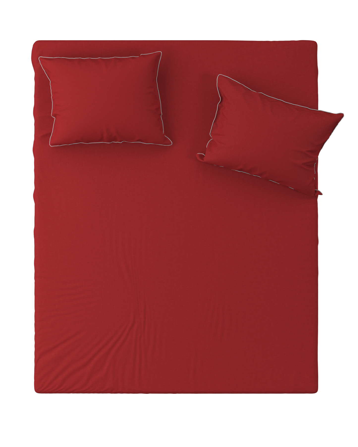 Fitted Sheet BORDERLINE: Red