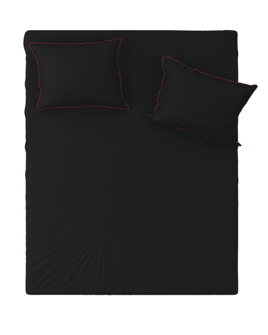 Flat Sheet BORDERLINE: Black