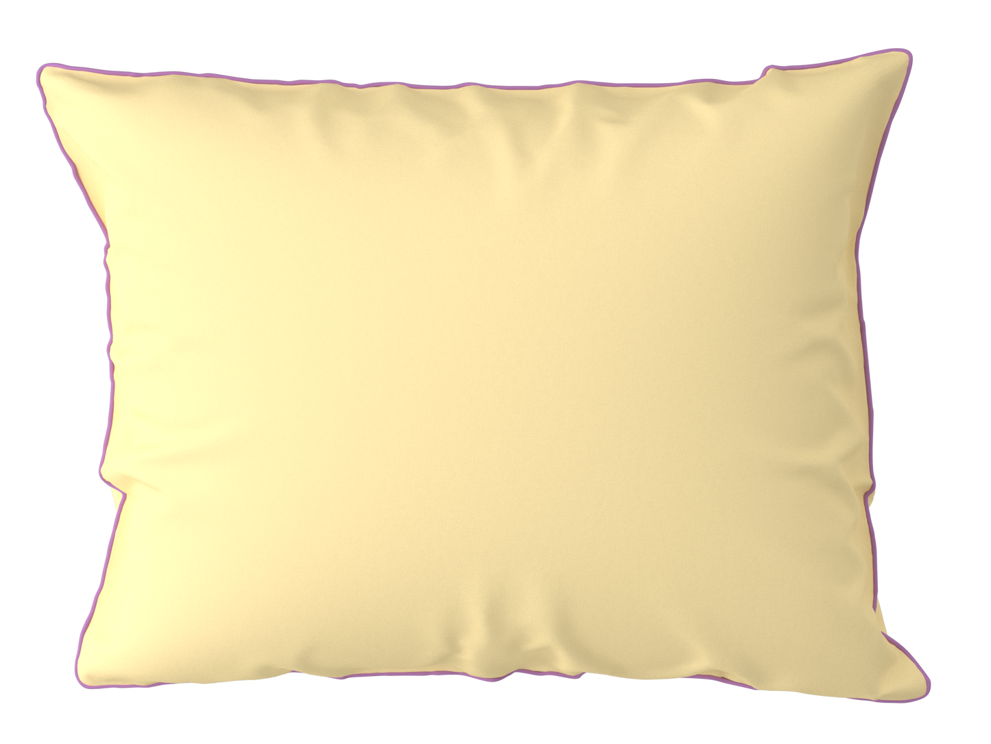 Pillowcase BORDERLINE Combo 02: Lavender on Butter Yellow