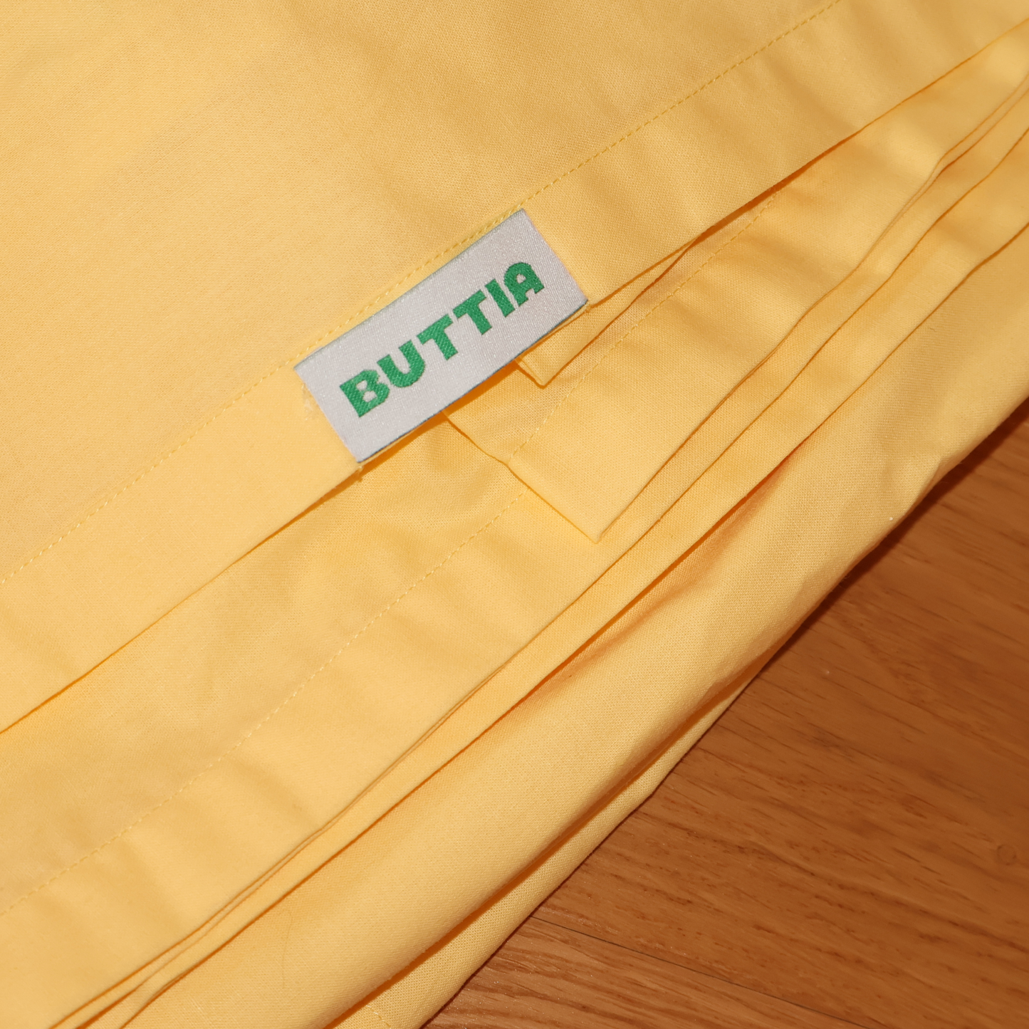 Flat Sheet BORDERLINE: Butter Yellow