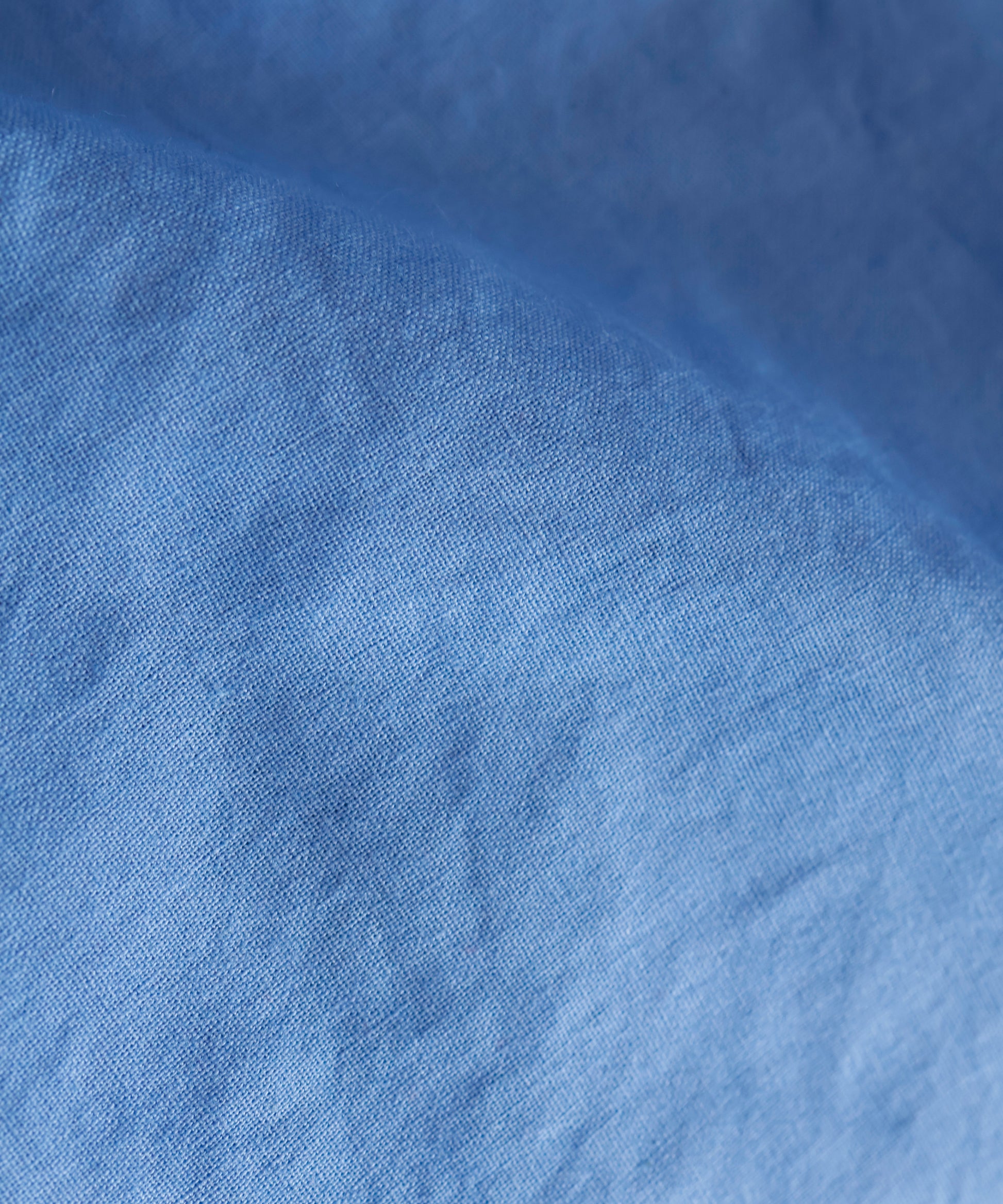 Close-up of blue fabric texture