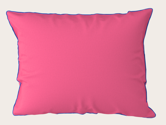 Pillowcase BORDERLINE Combo 04: Navy on Hot Pink