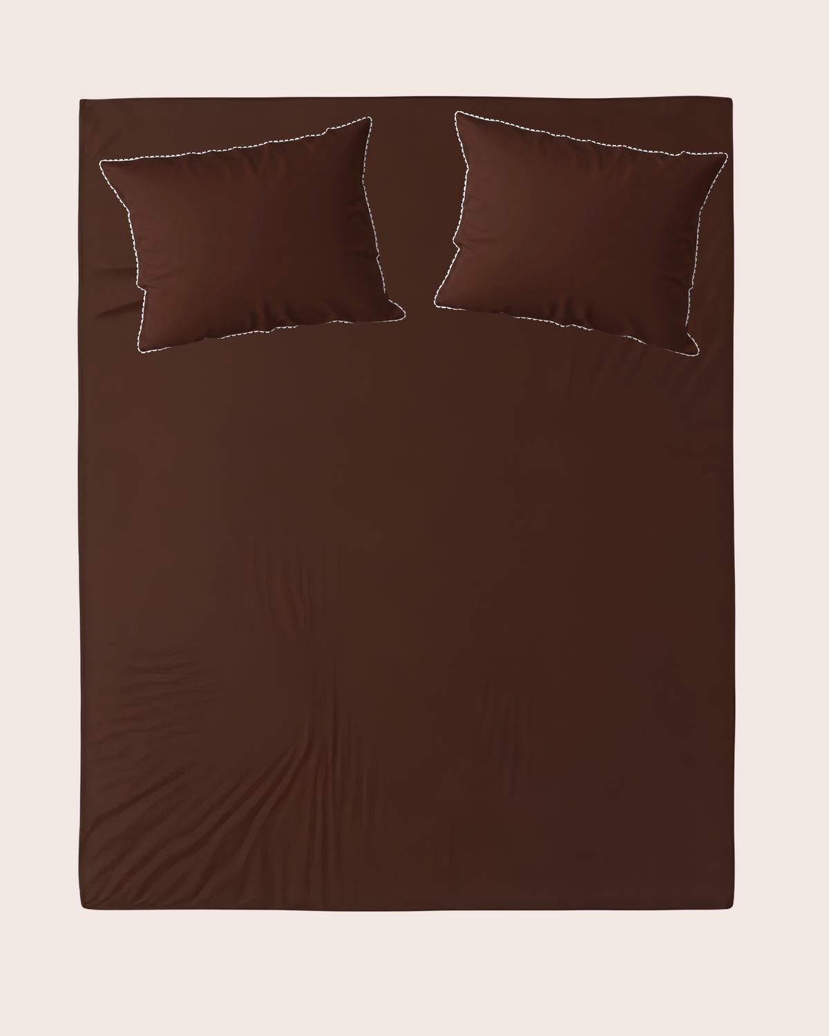 Fitted Sheet BORDERLINE: Chocolate