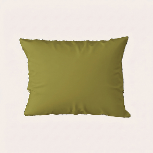 Pillowcase BORDERLINE Combo 11: Polka Dots on Olive