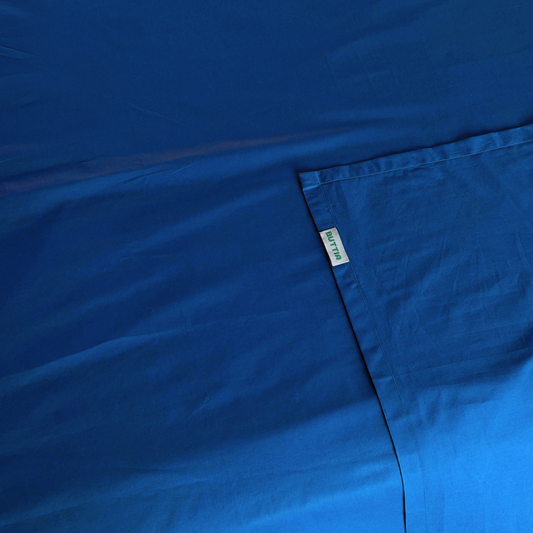 Flat Sheet BORDERLINE: Navy