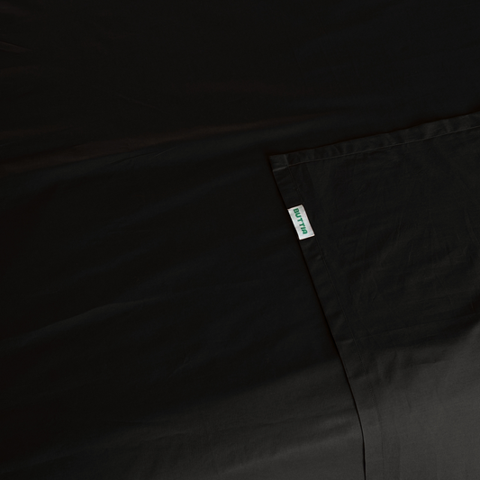 Flat Sheet BORDERLINE: Black